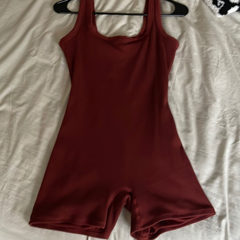 Skims cotton rib onesie | sangria